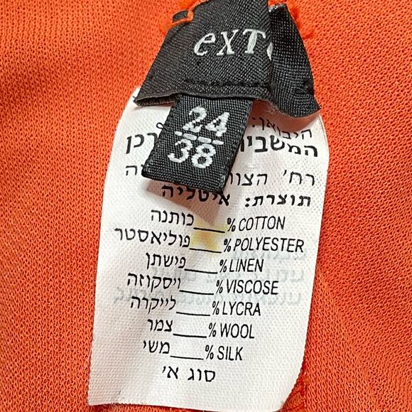 Exte Orange Halter Wrap Mini Dress 38 IT 2 US - Picture 4 of 4